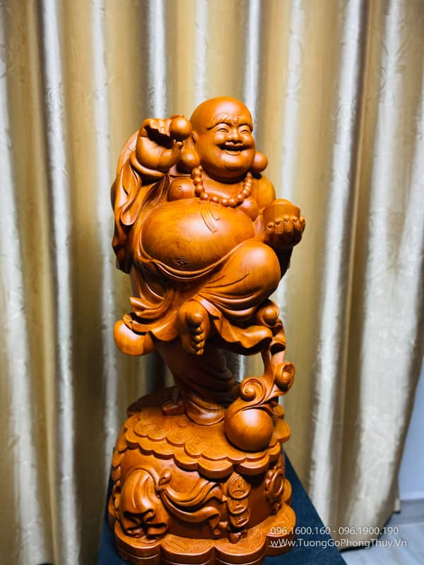 Tượng Phật Di Lặc đứng búng bi cao 70cm