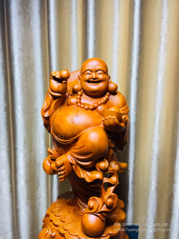 Tượng Phật Di Lặc đứng búng bi cao 70cm