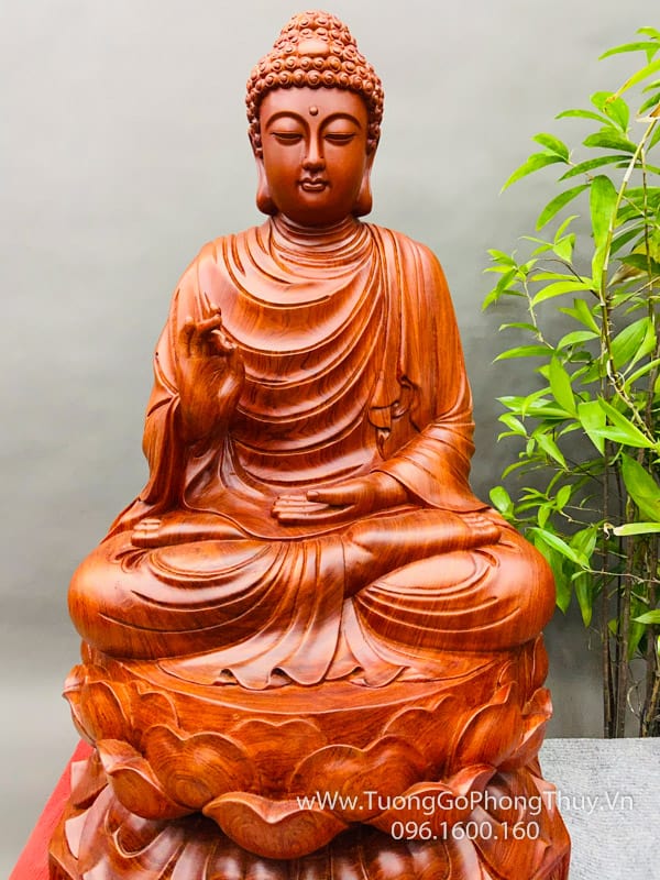 Tượng Phật Bổn Sư Thích Ca gỗ hương đẹp đỉnh cao