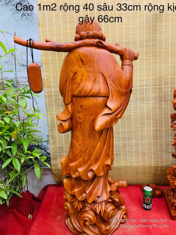 Tượng Đạt Ma gỗ đẹp hàng nghệ nhân đỉnh cao