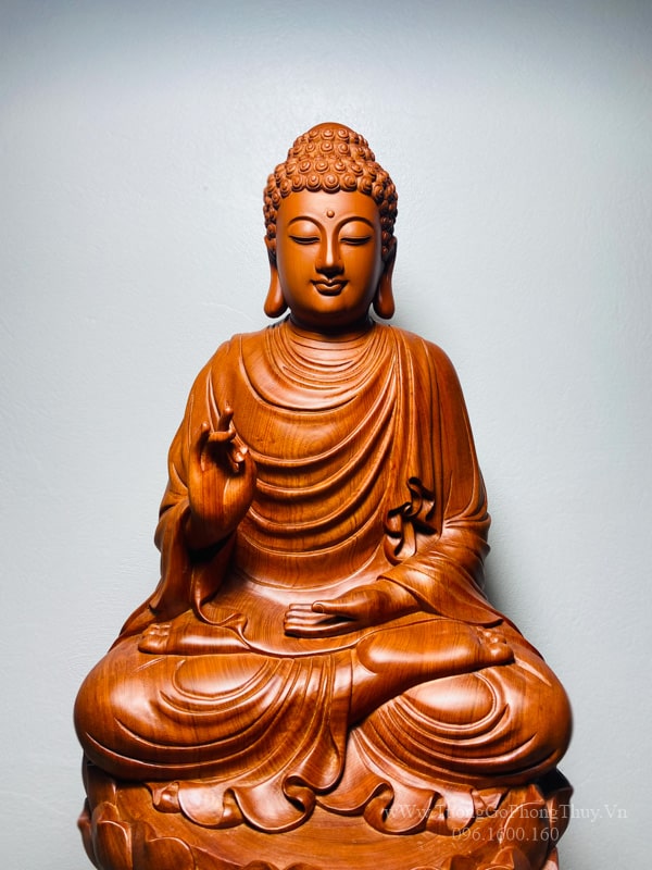 Tượng Phật Bổn Sư Thích Ca gỗ hương đẹp đỉnh cao